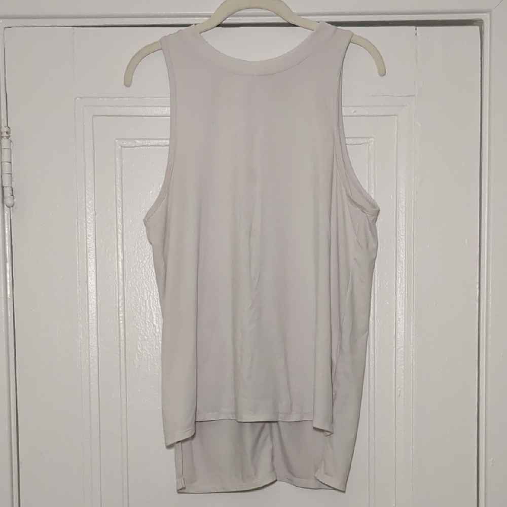 JoyLab White High-Low Sleeveless Tank